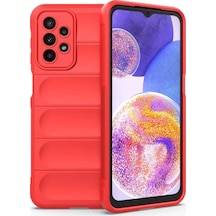 Newface Samsung Galaxy Uyumlu A23 4g Kılıf Optimum Silikon - Kırmızı Diğer