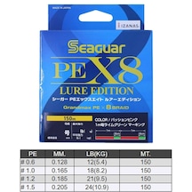 Seaguar Lure Edition Pe 8 Örgü Spin İp Misina 150mt Multi Color Standart - 1.0 Pe