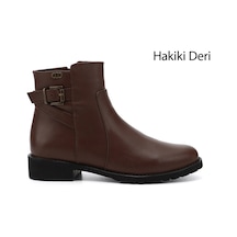 Gönderi(R) Gönderi R Kadın Kahve Antik Fermuarlı Kauçuk Taban Hakiki Deri Bot Dkzb61346460 Kahve