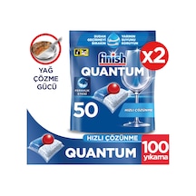 Finish Quantum 100 Tablet Bulaşık Makinesi Deterjanı (50 x 2)