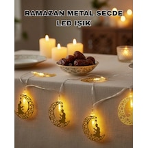 Ramazan Temalı Ay İçinde Secde Eden Adam Led Peri Işığı Çok Renkli