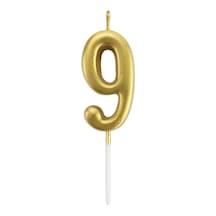 Mum Rakam Çubuklu Gold 9