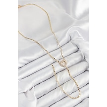 Mey İthalat Pirinç Zirkon Taşlı Ezme Zincirli Kalp Model Gold Renk Y Kolye - Özel Seri Meyeb6894af3beae20354090e7d85 altın