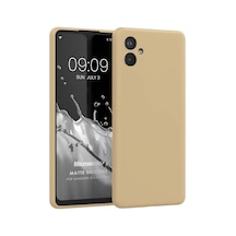 Matte Silicone Samsung Galaxy A05 İçin Kılıf Gold Galaxy A05 İle Uyumlu Kılıf - Gold