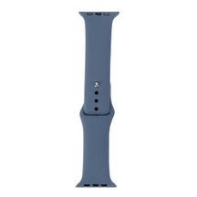 Apple Watch Uyumlu 7 45mm Band Serisi Klasik Kordon Silikon Strap Kayış - Gri