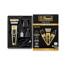 Mr.trimmer Mr-818 3'ü 1 Arada Tıraş Makinesi Seti Kulak Burun Başlıklı Usb Şarjlı
