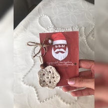 Yılbaşı Konseptli Kişiye Özel Kart Tasarım & Örgü Anahtarlık