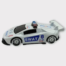 Metal Mini Polis Arabası 8 Cm - Polis - 3 Lisinya