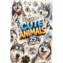 Sibirya Kurdu Köpek Sticker Seti - 25 Adet Etiket Çıkartma Diğer