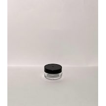 5ml Siyah Kapaklı Akrilik Krem Kutusu, Plastik Kutu, Kozmetik Kutu,25 Adet