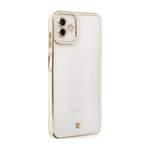 Samsung Galaxy  Uyumlu,  A04 Kılıf Liva Lens Silikon - Beyaz