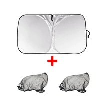 Araba Güneşliği Şemsiye Tarzı Ön Cam Güneşlik Güneş Koruyucu İsı Yalıtımlı Bez Set D Diğer