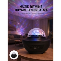 Çok Renkli Projektör Lamba Disko Topu Gece Lambası Kablosuz