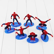 Spiderman Örümcek Adam Aksiyon Karakter Stantlı 7 Li Figür Koleksiyon