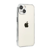 Apple İphone 15 Razer Lensli Silikon - Gümüş