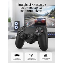 Ps4 Kablosuz Oyun Kolu V2 Bluetooth Bağlantılı, Titreşimli, Pc Ve Mobil Uyumlu 09363780