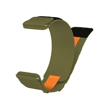 Galaxy Watch 42mm Zore Krd-112 20mm Orbital Örgülü Halat Tasarımlı Naylon Kumaş Hasır Kordon-turuncu