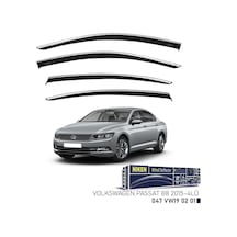 Niken Vw Passat B8 Cam Rüzgarlığı Kromlu 4'lü 2015+ Sonrası