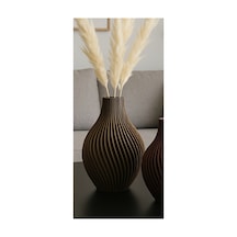 Modern Dekoratif Vazo 20 Cm Açık Kahverengi Sarı Sarı