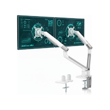 Npo Std49024w Elysium 17"-32" Ultra İnce Tasarım Alüminyum Amortisörlü Vesa Çift Kol Monitör Tutucu