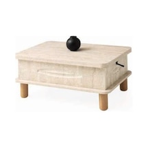 1637 Nepal Sidon Orta Sehpa Modern Ahşap Tasarım, 90x60x45 Cm Çok Renkli