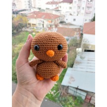 Amigurumi Sevimli Kahverengi civciv oyuncak minik ördek