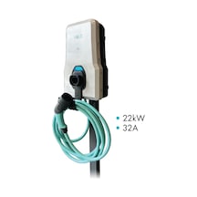 Volti Home Düz  Kablolu 22 kW 32A Tip-2 380V AC Sabit Elektrikli Araç Şarj İstasyonu (TOGG/Tesla/Uyumlu)