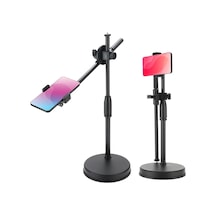 Polosmart Psm139 Masaüstü Tripod 360 Döner Telefon Tutucu Ring Light Uyumlu Siyah