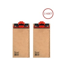Temel 1/3 A4 Ahşap Sekreterlik Otomatik Mekanizmalı Kalem Tutma Aparatlı 2li Set