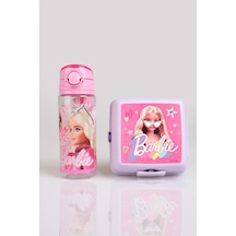 X Dekomus Lisanslı Barbie Extra Glam Collection 500 Ml Matara Ve 2 Katlı Beslenme Kutusu Smart Lunch Box Altın