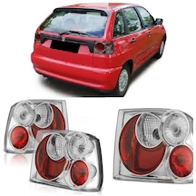 Seat İbiza 1993-1998 3d Şeffaf Krom Arka Stop Lambası