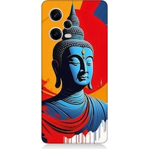 Xiaomi Redmi Note 12 Pro 5g Uyumlu Budha Heykeli Desenli Silikon Kılıf