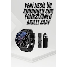 Amoled Ekran Metal Deri Silikon Kordonlu Uyku Ve Sağlık Takibi - Lisinya