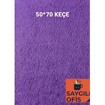 50x70 Cm Keçe 2.0 Mm 1 Adet Renkli Hobi Keçesi Elişi Keçesi Anasınıfı Kreş Mor - Lila