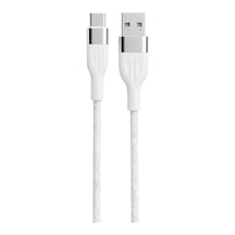 3.0a Type-c Hızlı Şarj Ve Data Kablosu Beyaz 1m