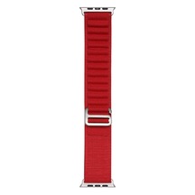 Mobilteam Watch 7 41mm Clo Band-74 Hasır Kordon-kırmızı