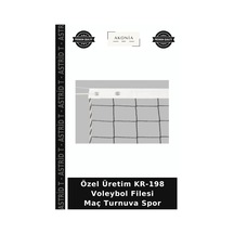 Özel Üretim Kr-198 Voleybol Filesi Maç Turnuva Spor