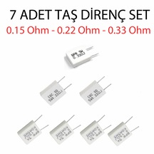 Taş Direnç Seti 7 Adet Set 0.22ohm 0.15ohm 0.33ohm