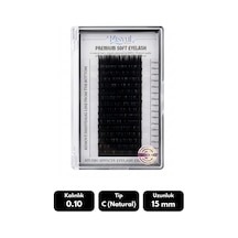 Misyul 0.10c Natural Kıvrım 15 Mm Soft Eyelash Doğal İpek Kirpik 16'lı