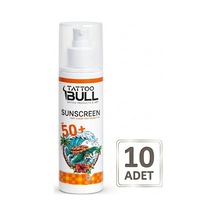 Tattoobull Güneş Kremi 100 Ml Dövme Ve Cilt Koruyucu Spf Krem 10 Adet