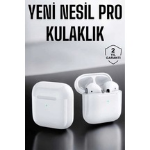 Yeni Nesil Bluetooth Kulaklık Uzun Pil Ömrü Beyaz