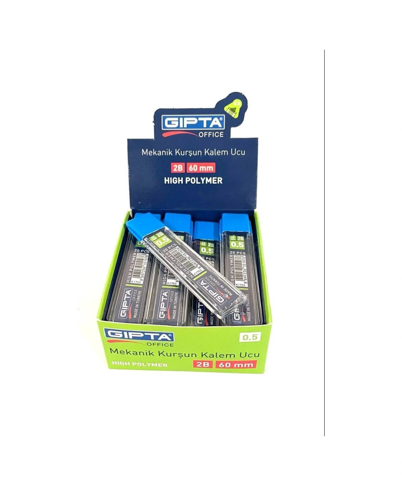 0.5 Mm 2b 60 Mm Uç 20'li Tüpte 24 Tüp-1 Paket