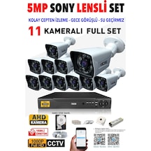 Ids - 11 Kameralı 1080P Fullhd 5Mp Sony Lensli Kamera Seti - 2021
