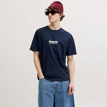 Jack & Jones Jack&jones Savona Box Erkek Lacivert Tişört