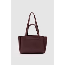 Shule Bags Marlove Deri Omuz Çantası Bordo Bordo