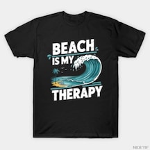 Tarzsokak Plaj Benim Terapim Komik Okyanus Sahil Tatil T-shirt Erkekler Kadınlar Için % 100% Pamuk T Sh Çok Renkli