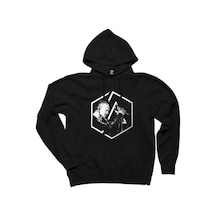 Linkin Park Chester Logo Siyah Kapşonlu Sweatshirt Hoodie Siyah