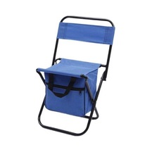 Bloomnest Katlanır Kamp Sandalyesi Soğutucu Çanta, Açık Sırtlıklı, Katlanabilir Balıkçılık Sandalyesi, Seyahat İçin, Veranda Yürüyüş Sandalyesi, Mavi Mavi