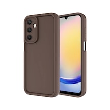 Galaxy Uyumlu A25 Kılıf Kamera Korumalı Klfs Ananas Kapak - Kahverengi Kahverengi