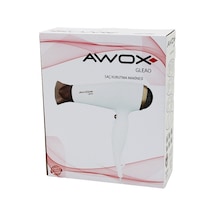 Awox Gleao Beyaz Saç Kurutma - Fön Makinesi Soğuk Üfleme 2 Kademe Fan - 3 Kademe Sıcaklık 1700-2000w